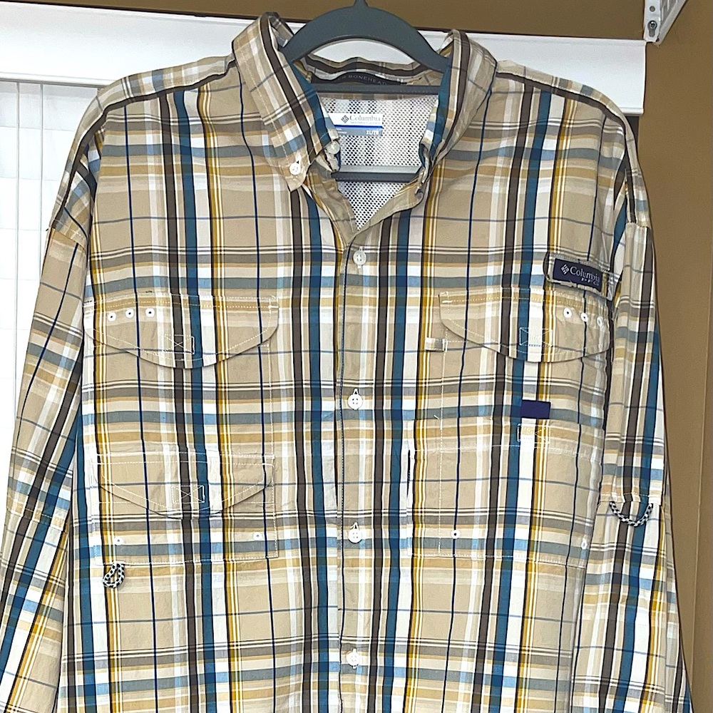 XL Columbia PFG Long sleeve button up